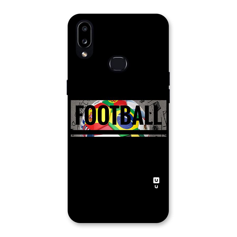 Football Typography Back Case for Galaxy A10s