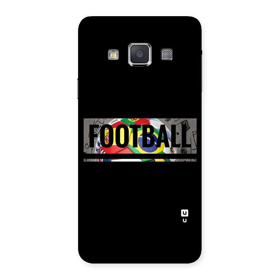 Football Typography Back Case for Galaxy A3