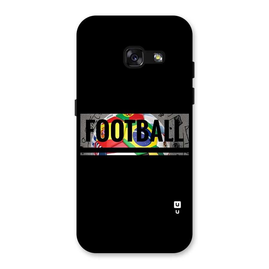Football Typography Back Case for Galaxy A3 (2017)