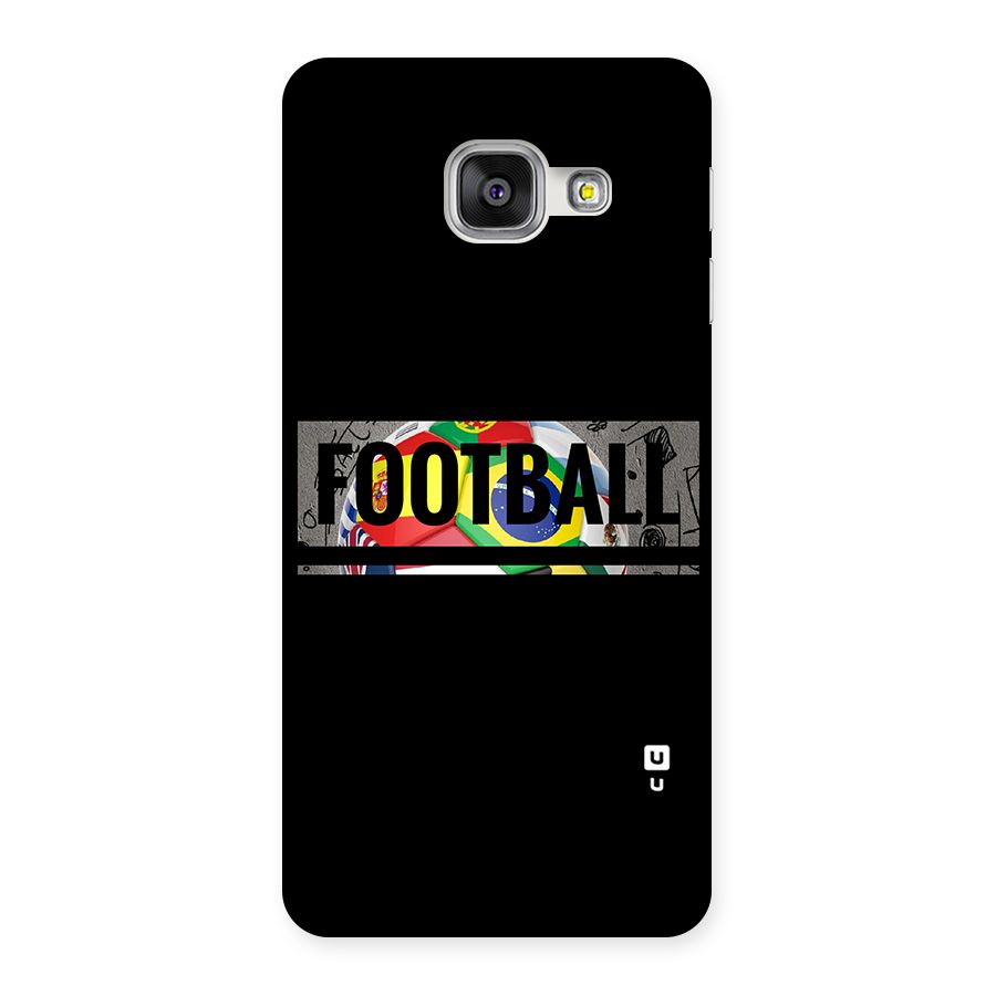 Football Typography Back Case for Galaxy A3 2016
