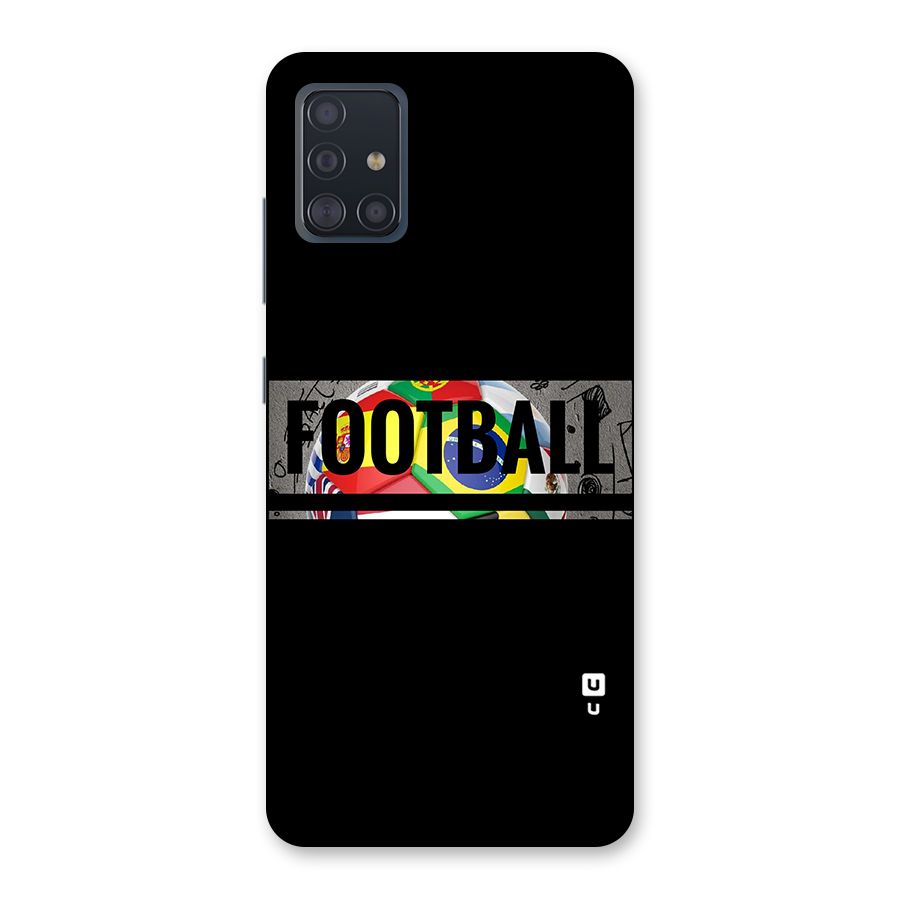 Football Typography Back Case for Galaxy A51