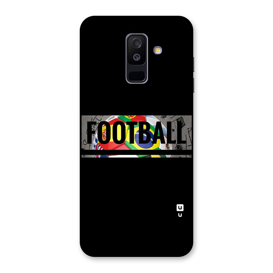 Football Typography Back Case for Galaxy A6 Plus