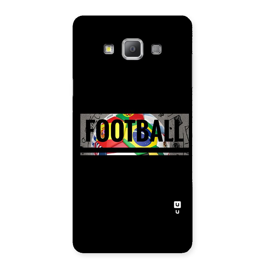 Football Typography Back Case for Galaxy A7