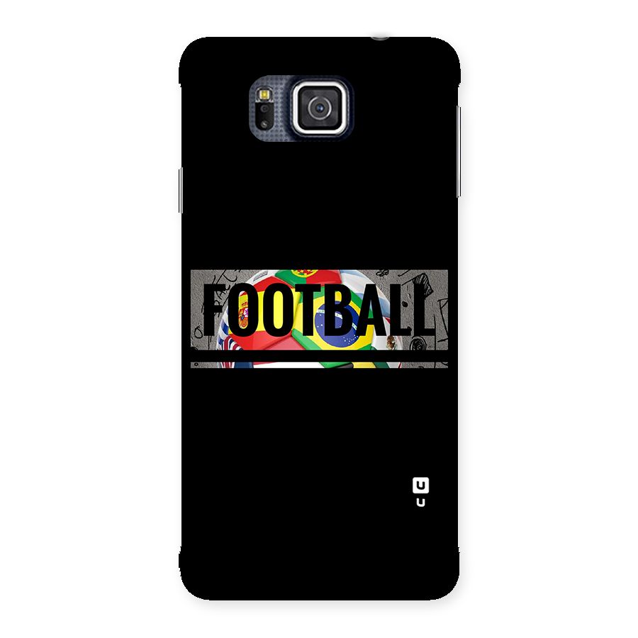 Football Typography Back Case for Galaxy Alpha