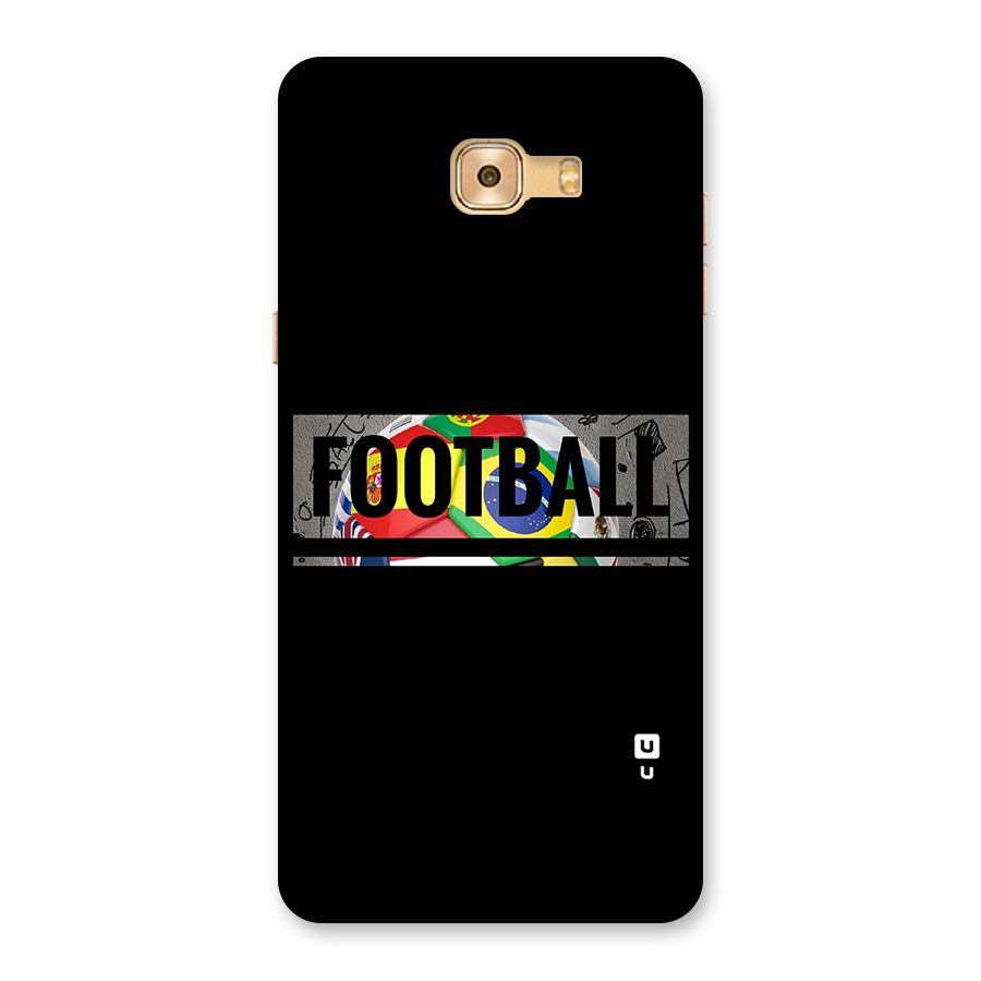 Football Typography Back Case for Galaxy C9 Pro