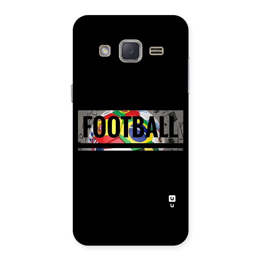 Football Typography Back Case for Galaxy J2
