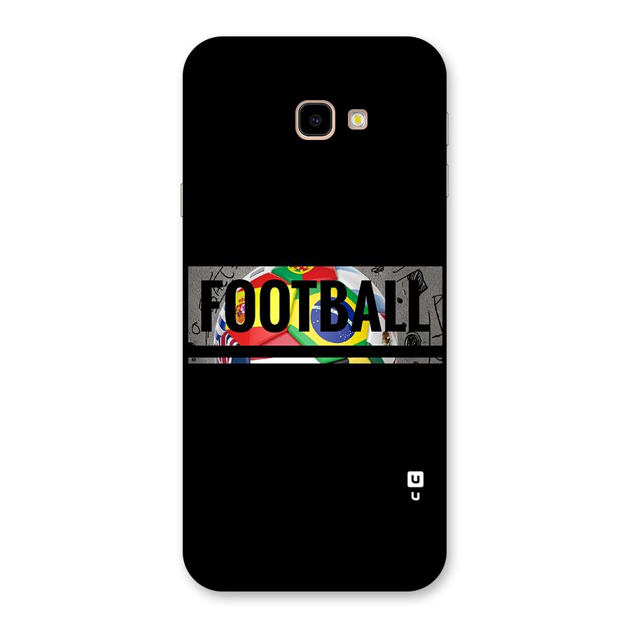 Football Typography Back Case for Galaxy J4 Plus