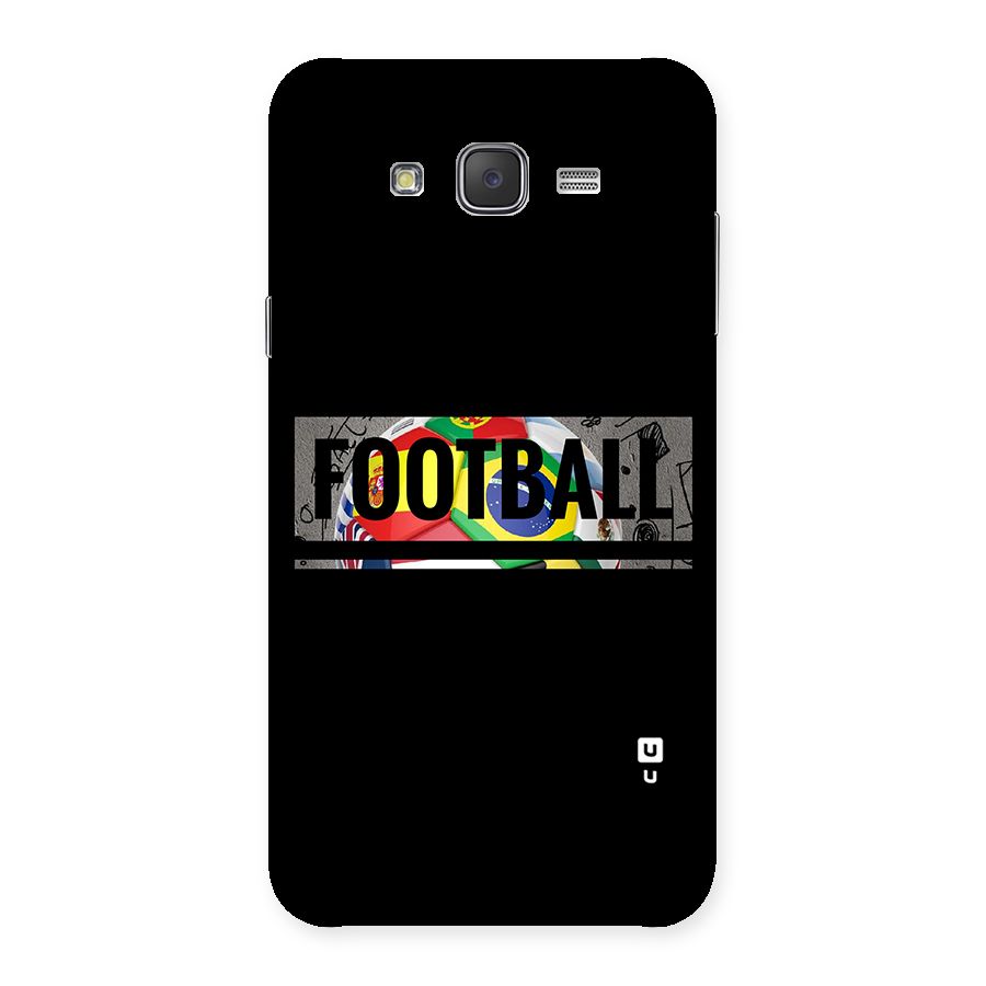 Football Typography Back Case for Galaxy J7