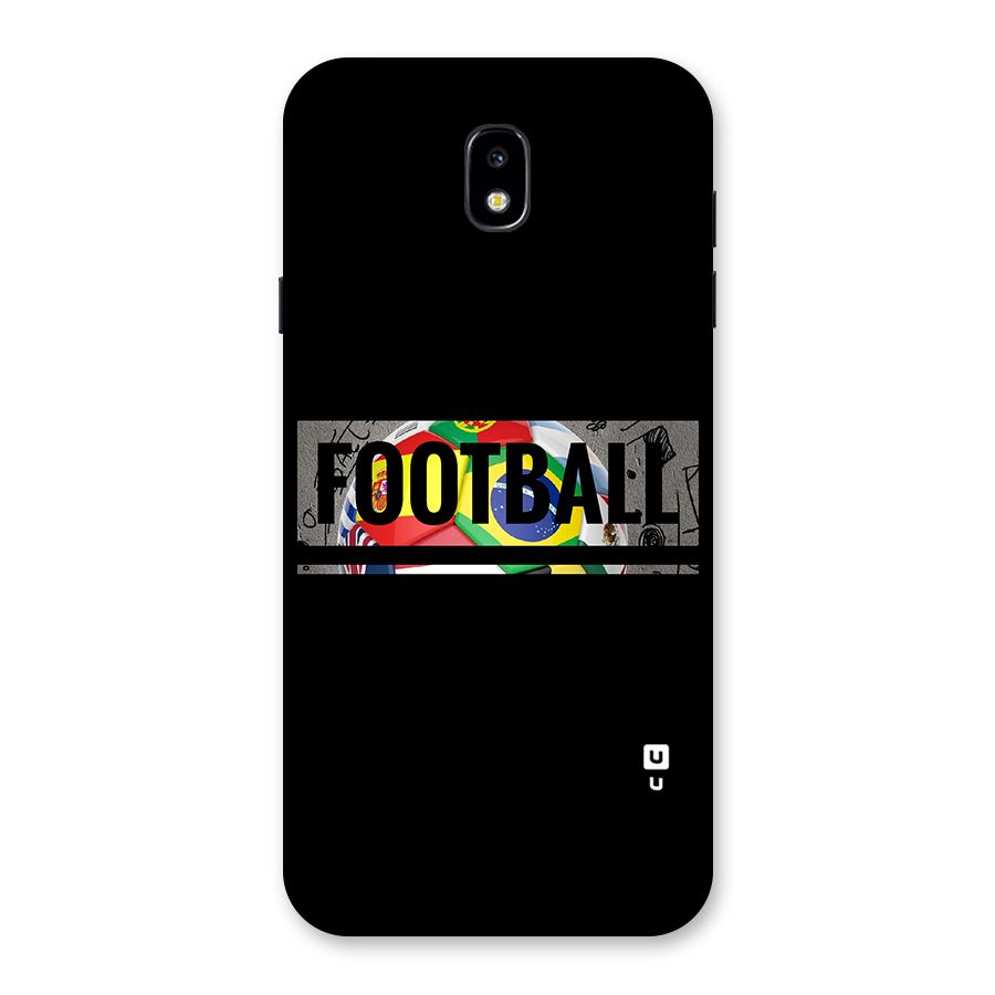 Football Typography Back Case for Galaxy J7 Pro