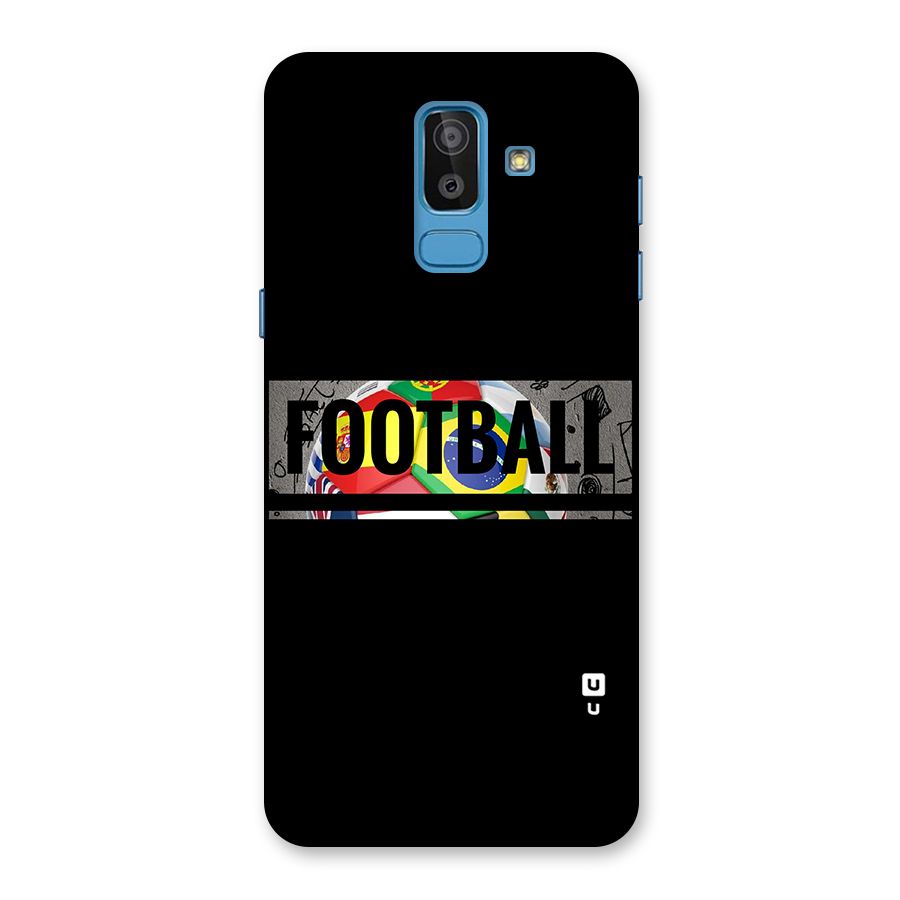 Football Typography Back Case for Galaxy J8