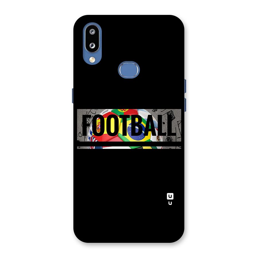 Football Typography Back Case for Galaxy M01s