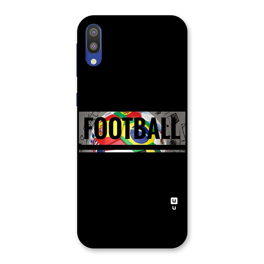 Football Typography Back Case for Galaxy M10