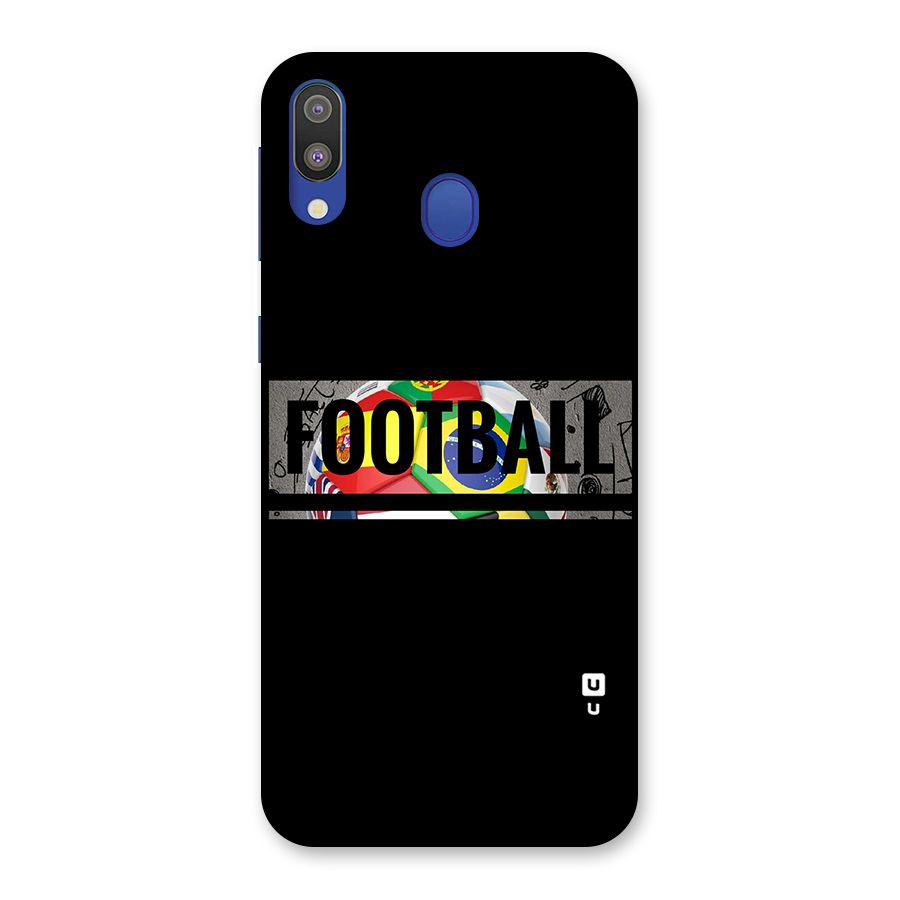 Football Typography Back Case for Galaxy M20