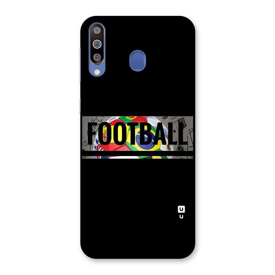 Football Typography Back Case for Galaxy M30