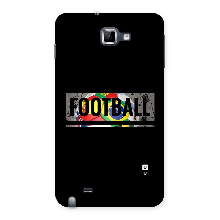 Football Typography Back Case for Galaxy Note
