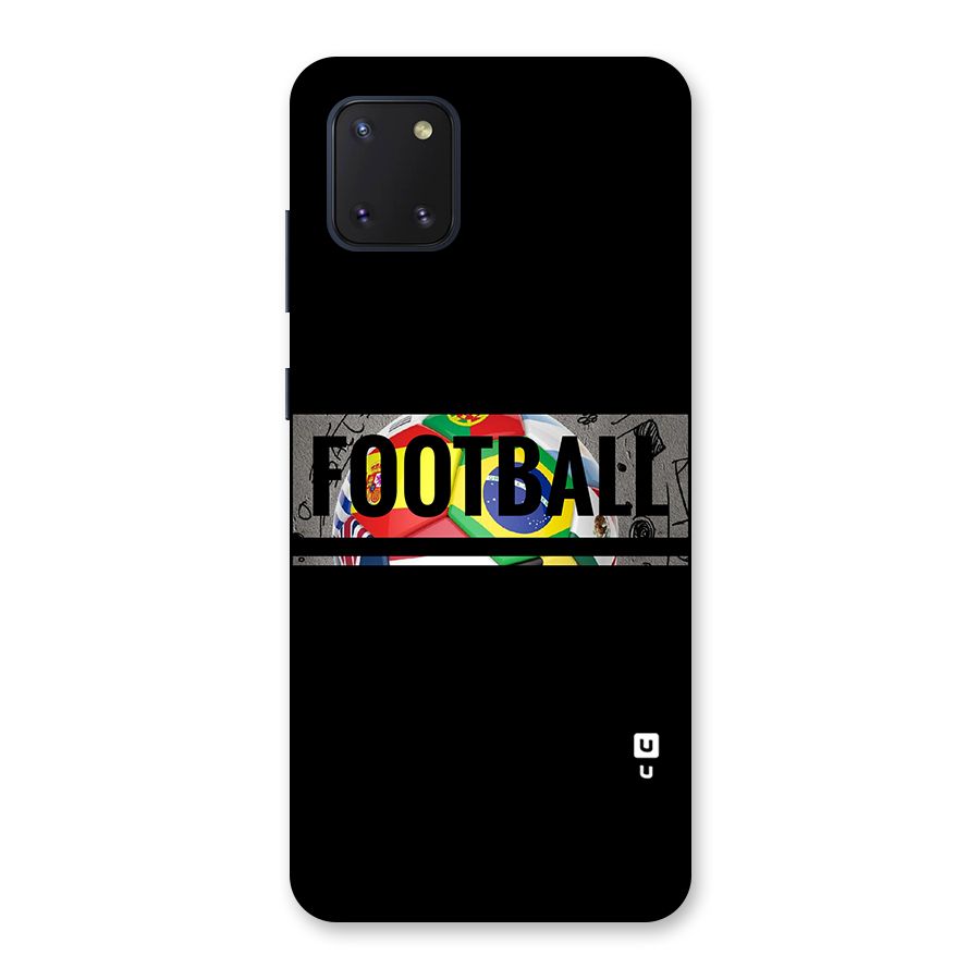 Football Typography Back Case for Galaxy Note 10 Lite