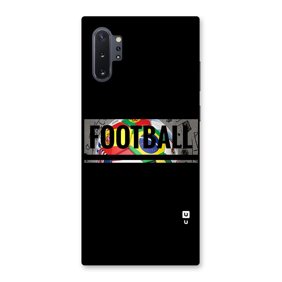 Football Typography Back Case for Galaxy Note 10 Plus