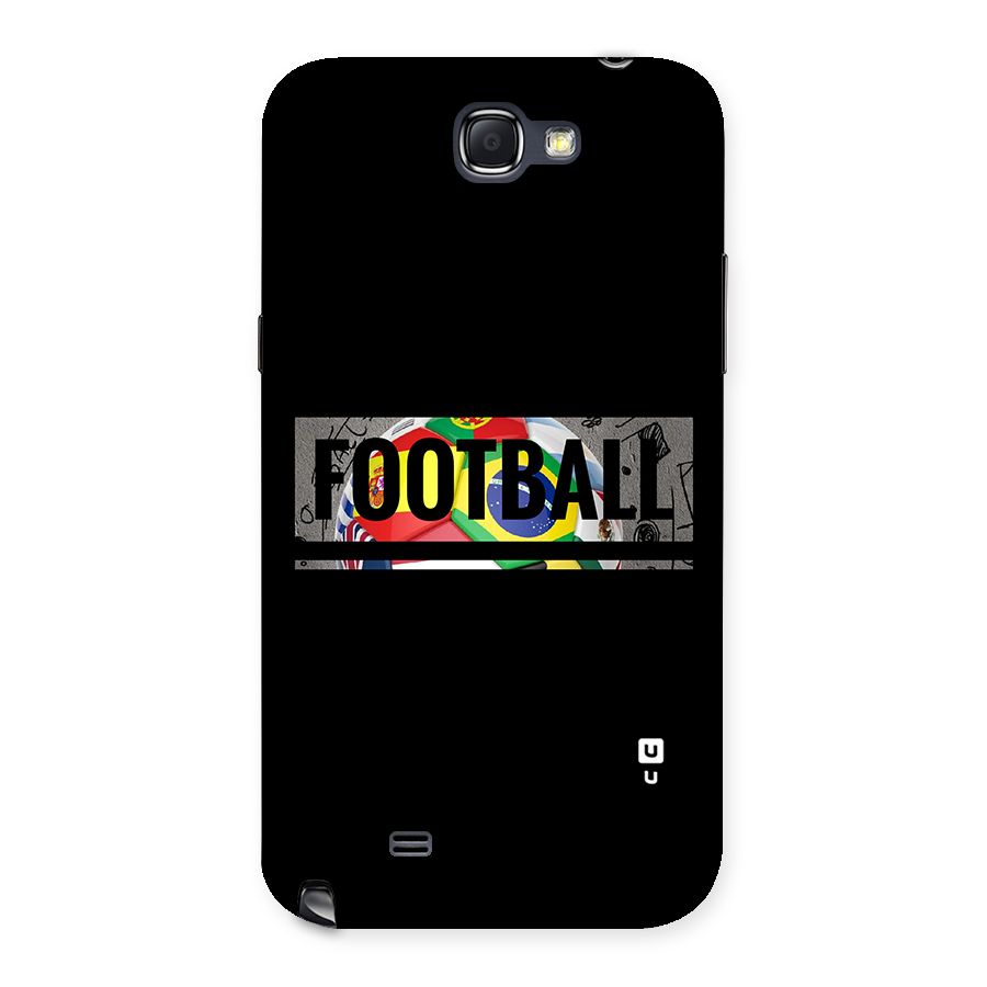 Football Typography Back Case for Galaxy Note 2