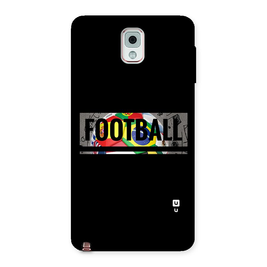 Football Typography Back Case for Galaxy Note 3