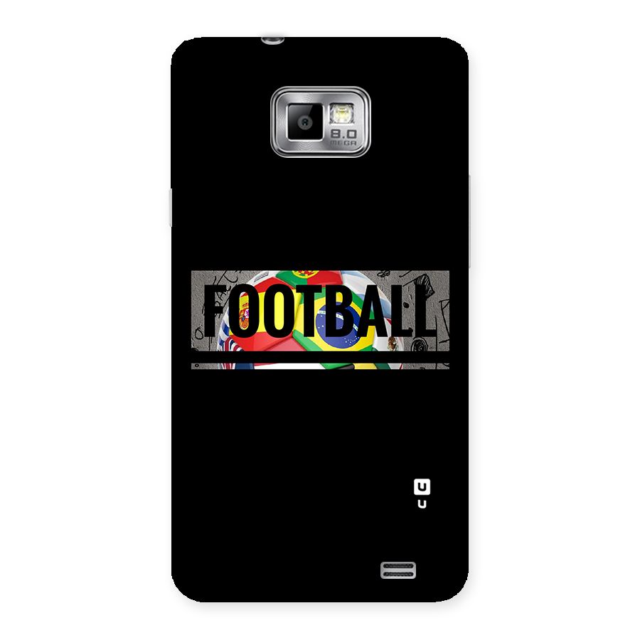 Football Typography Back Case for Galaxy S2