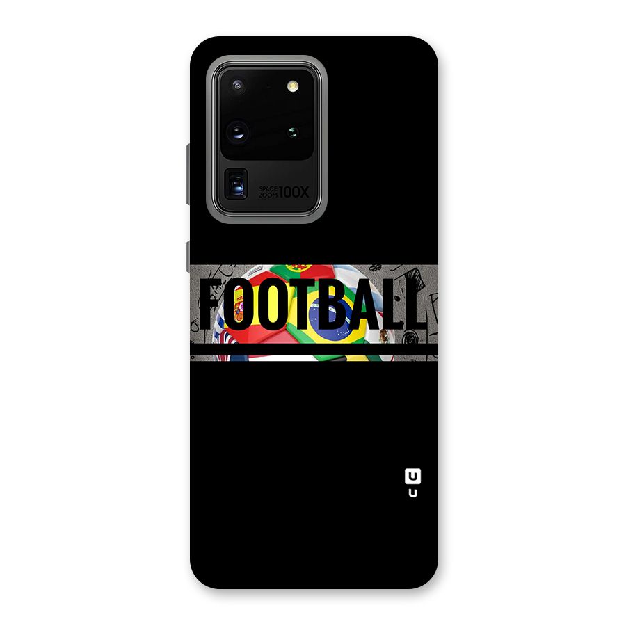Football Typography Back Case for Galaxy S20 Ultra