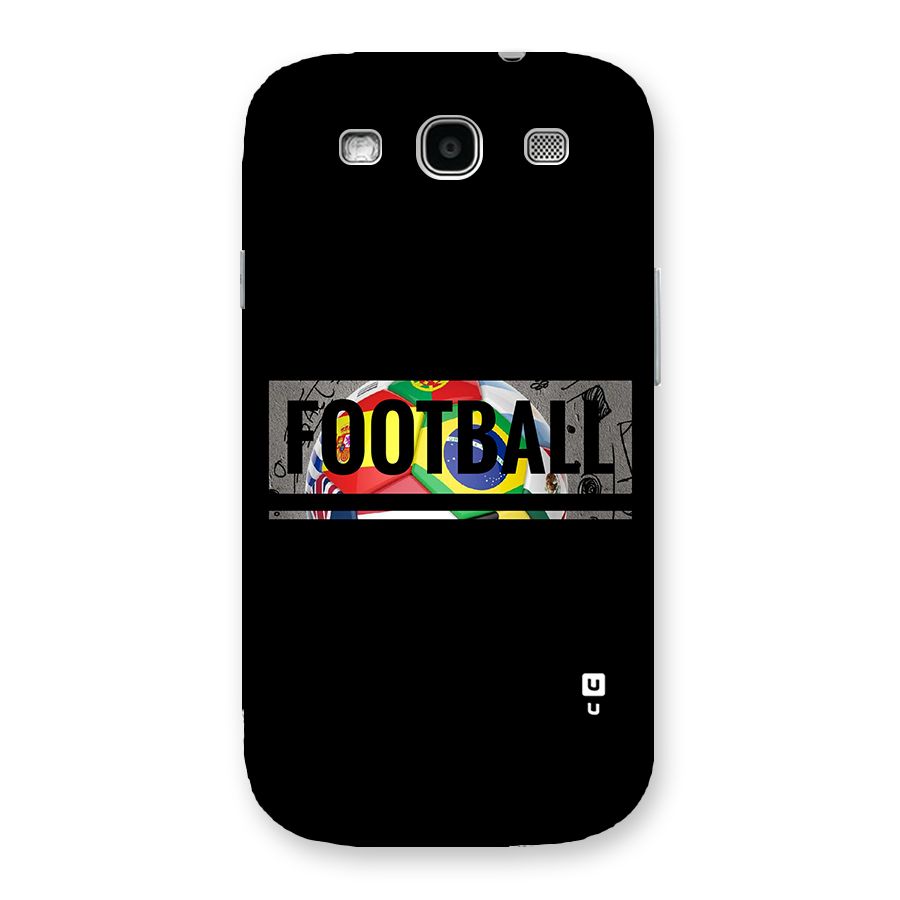 Football Typography Back Case for Galaxy S3