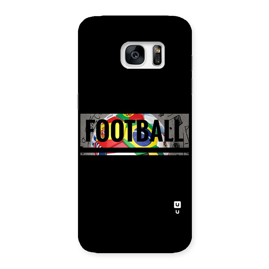 Football Typography Back Case for Galaxy S7 Edge