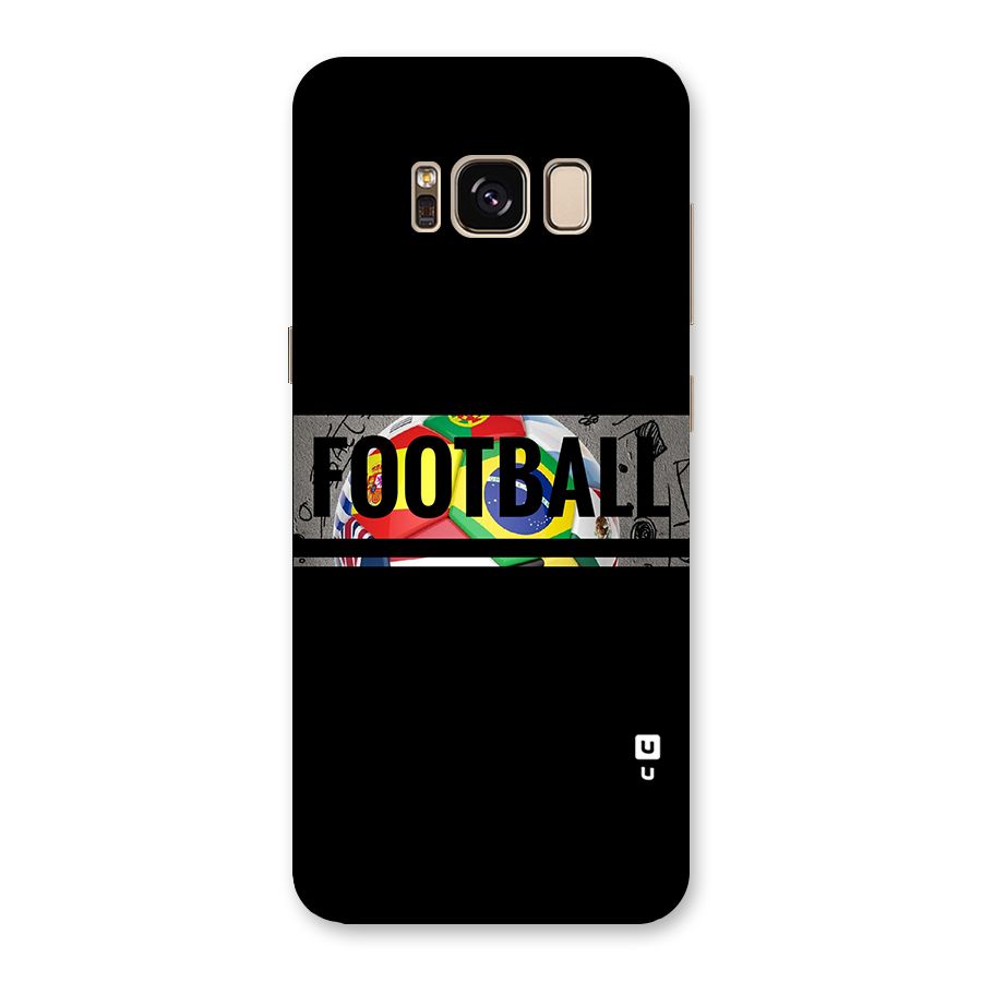 Football Typography Back Case for Galaxy S8