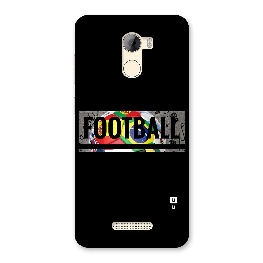 Football Typography Back Case for Gionee A1 LIte