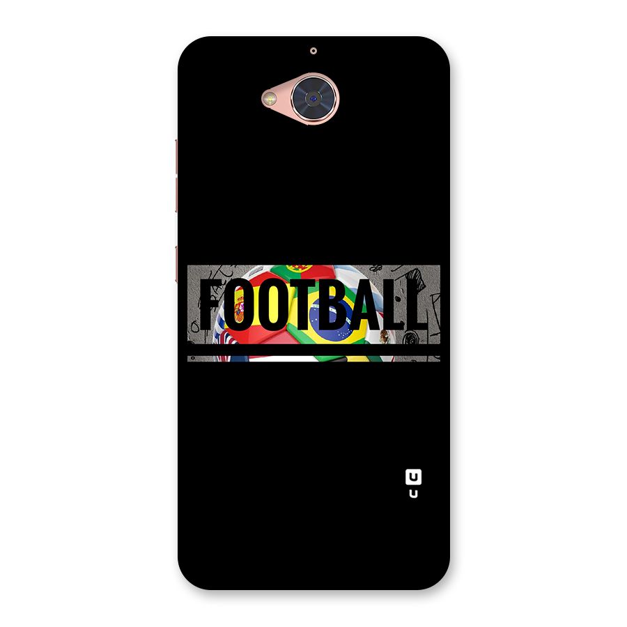 Football Typography Back Case for Gionee S6 Pro