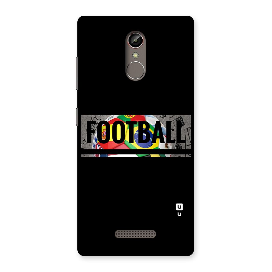 Football Typography Back Case for Gionee S6s