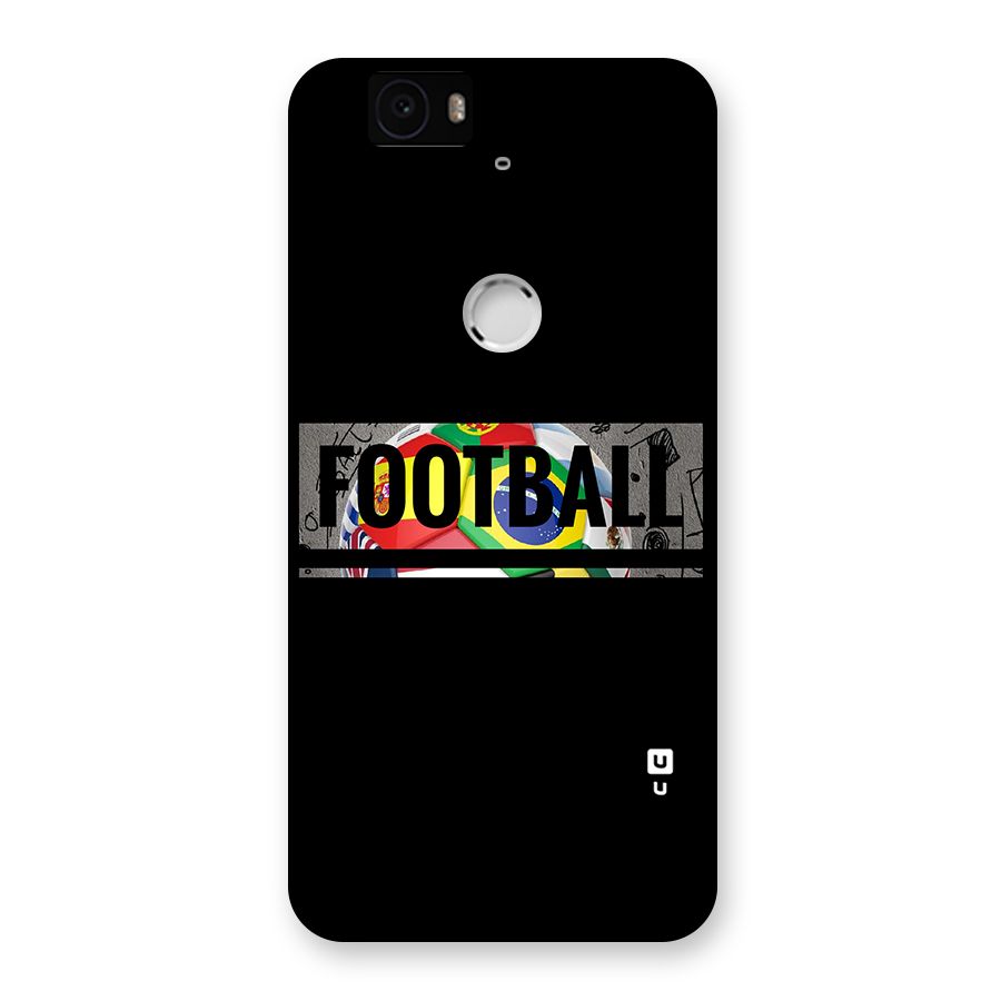 Football Typography Back Case for Google Nexus-6P