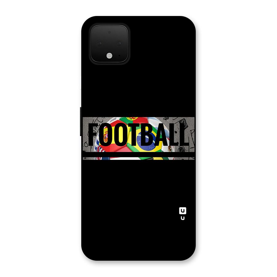 Football Typography Back Case for Google Pixel 4 XL