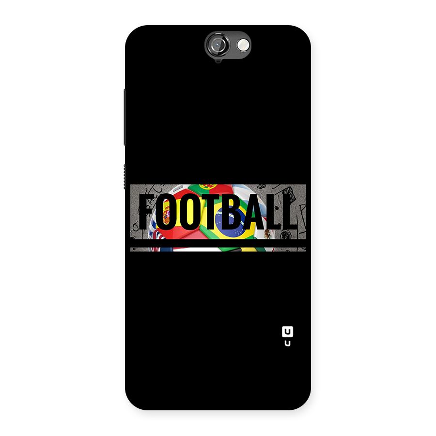 Football Typography Back Case for HTC One A9
