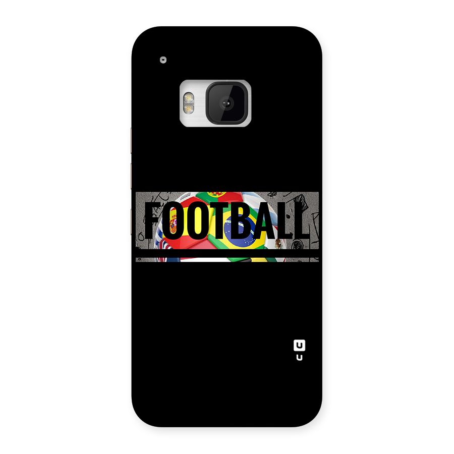 Football Typography Back Case for HTC One M9