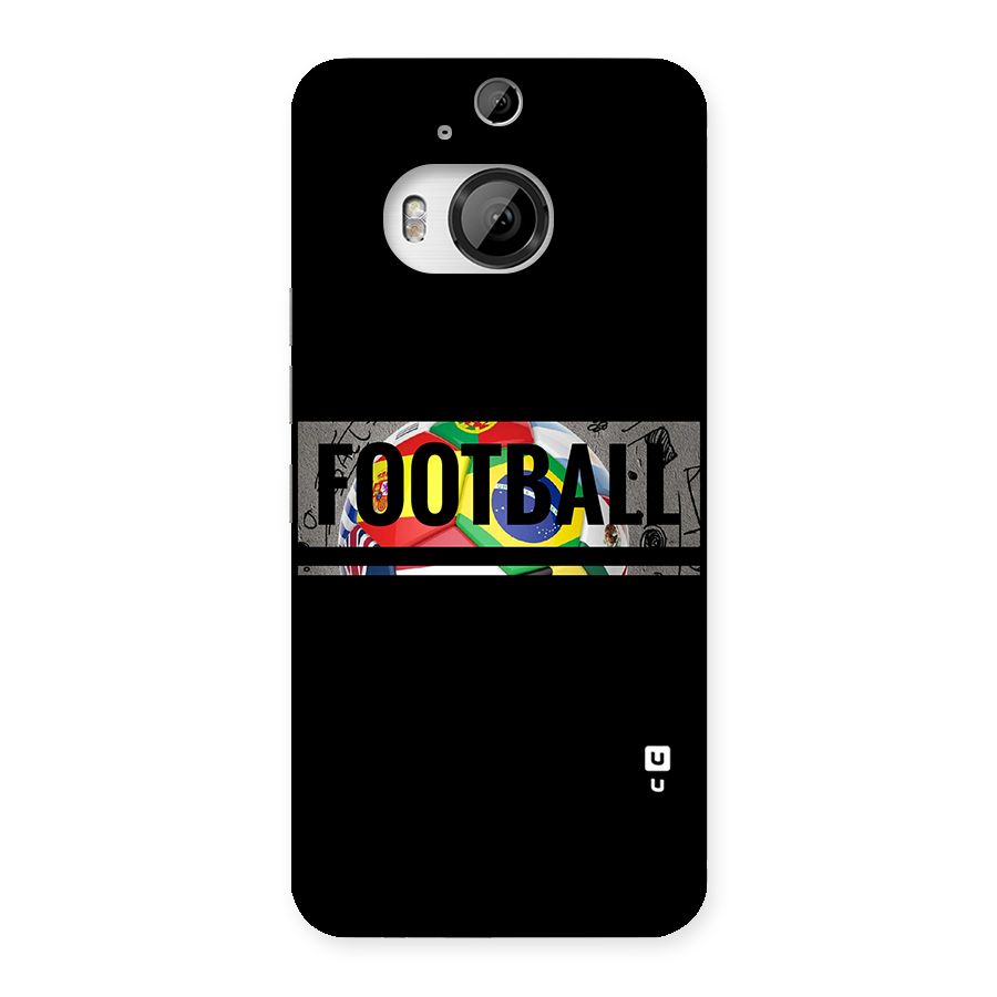 Football Typography Back Case for HTC One M9 Plus