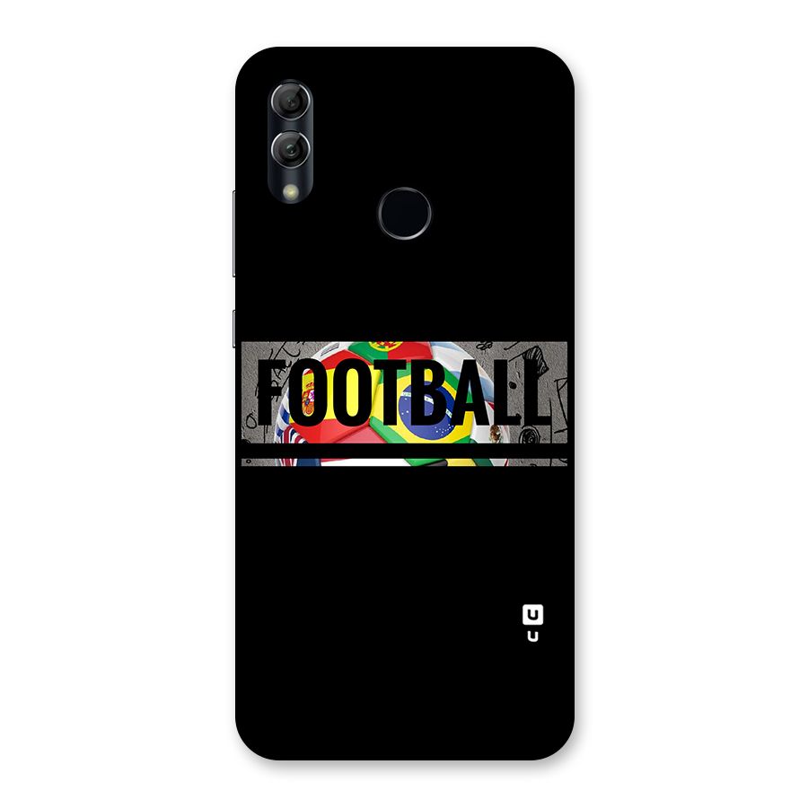 Football Typography Back Case for Honor 10 Lite