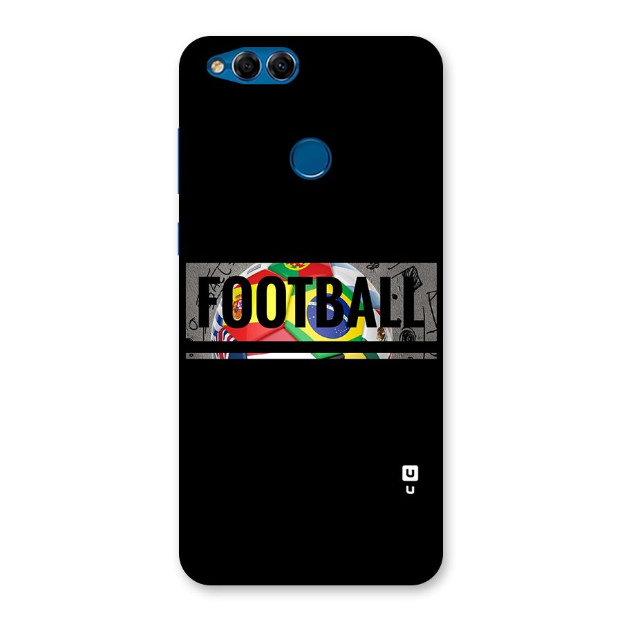 Football Typography Back Case for Honor 7X