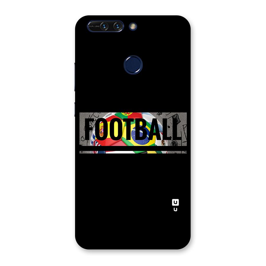 Football Typography Back Case for Honor 8 Pro