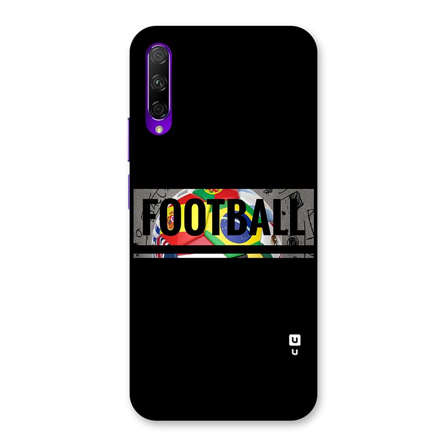 Football Typography Back Case for Honor 9X Pro
