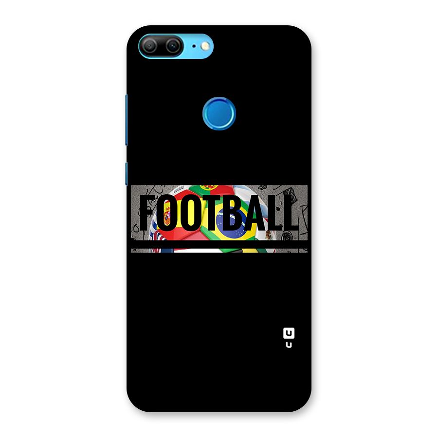 Football Typography Back Case for Honor 9 Lite