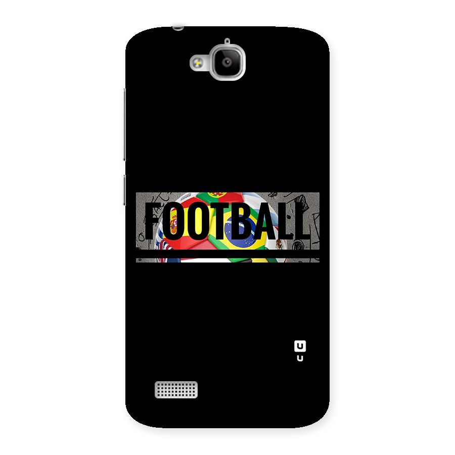Football Typography Back Case for Honor Holly