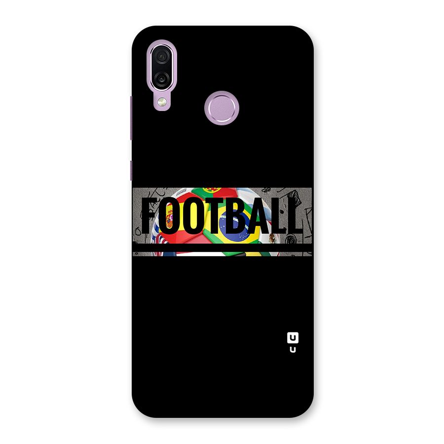 Football Typography Back Case for Honor Play