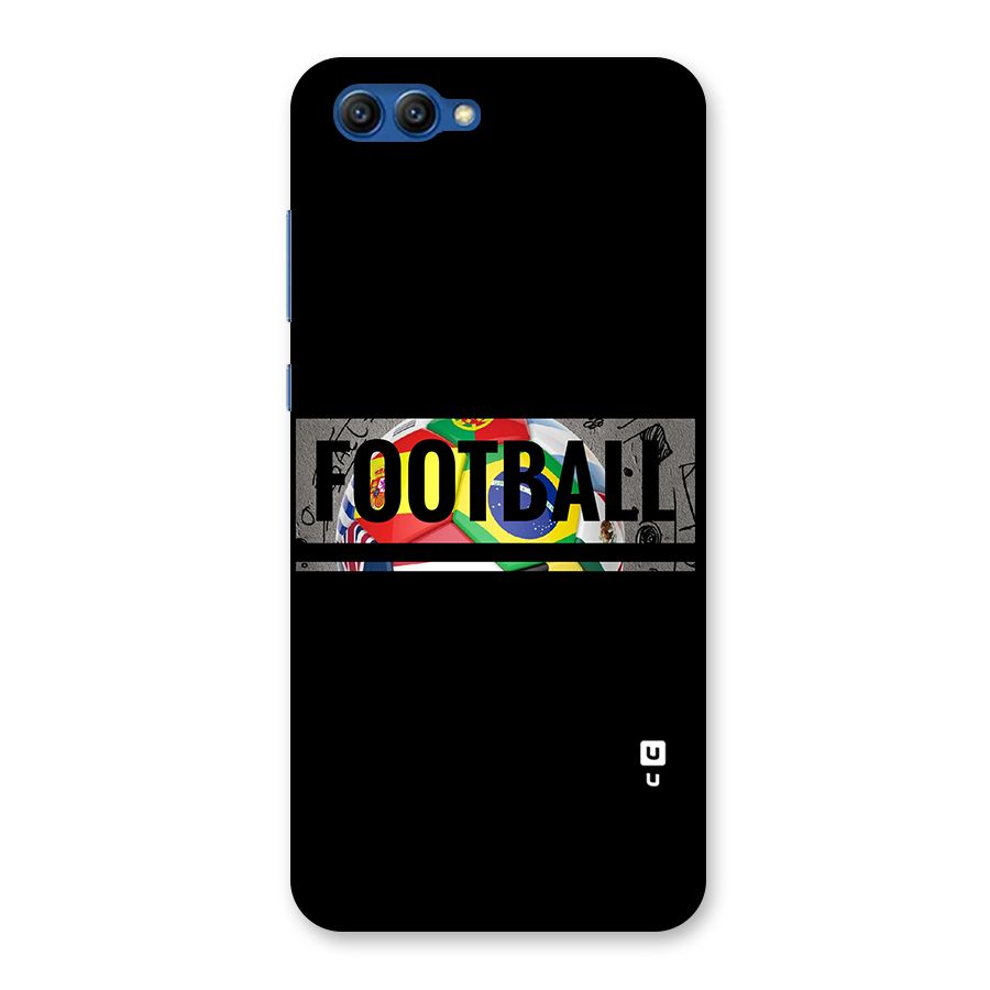 Football Typography Back Case for Honor View 10