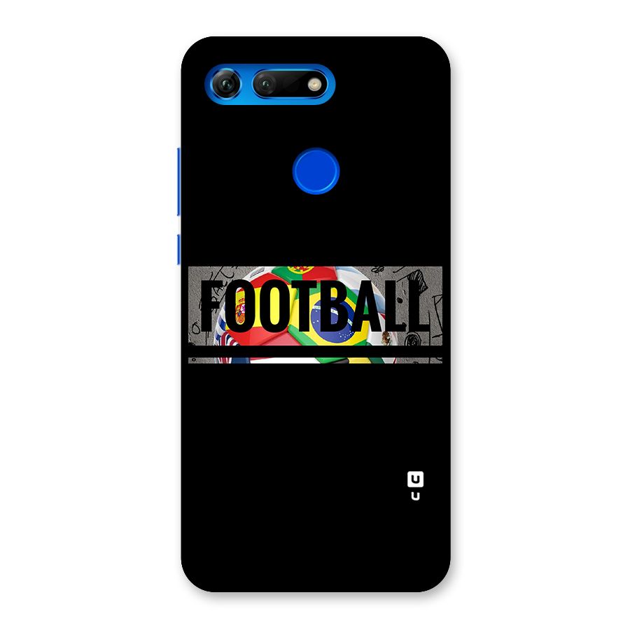 Football Typography Back Case for Honor View 20