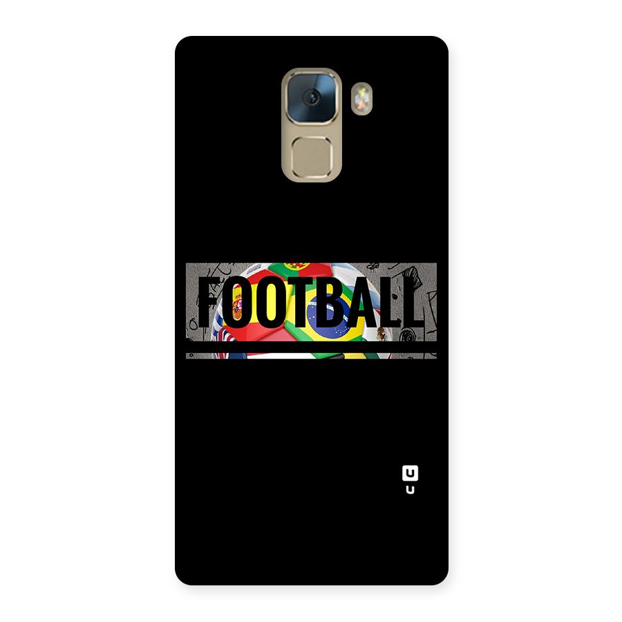 Football Typography Back Case for Huawei Honor 7