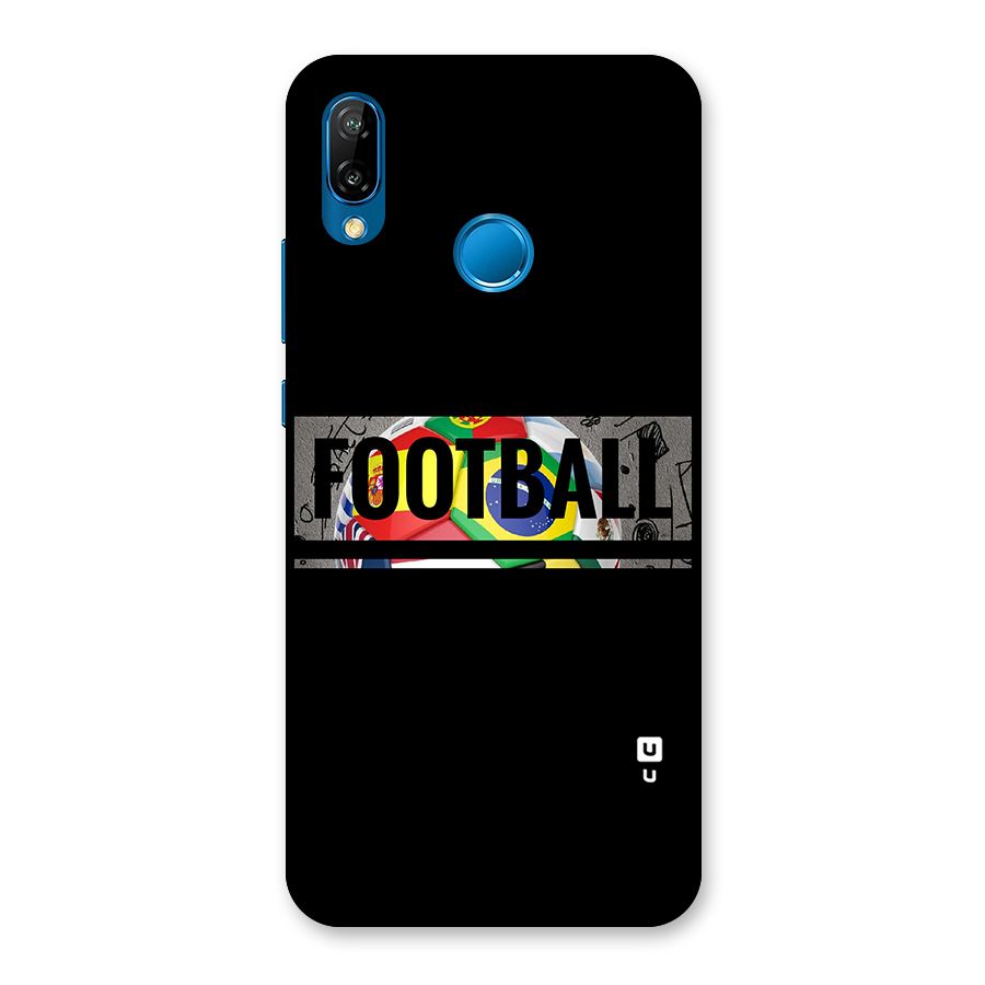 Football Typography Back Case for Huawei P20 Lite