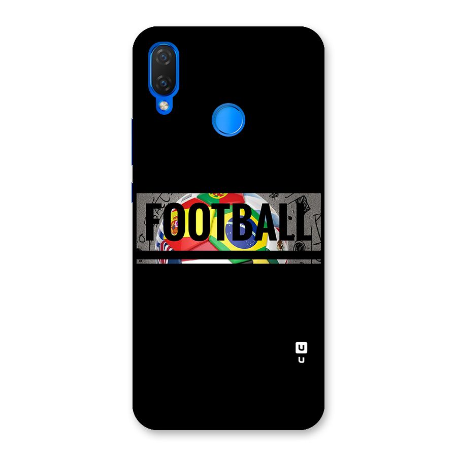Football Typography Back Case for Huawei P Smart+