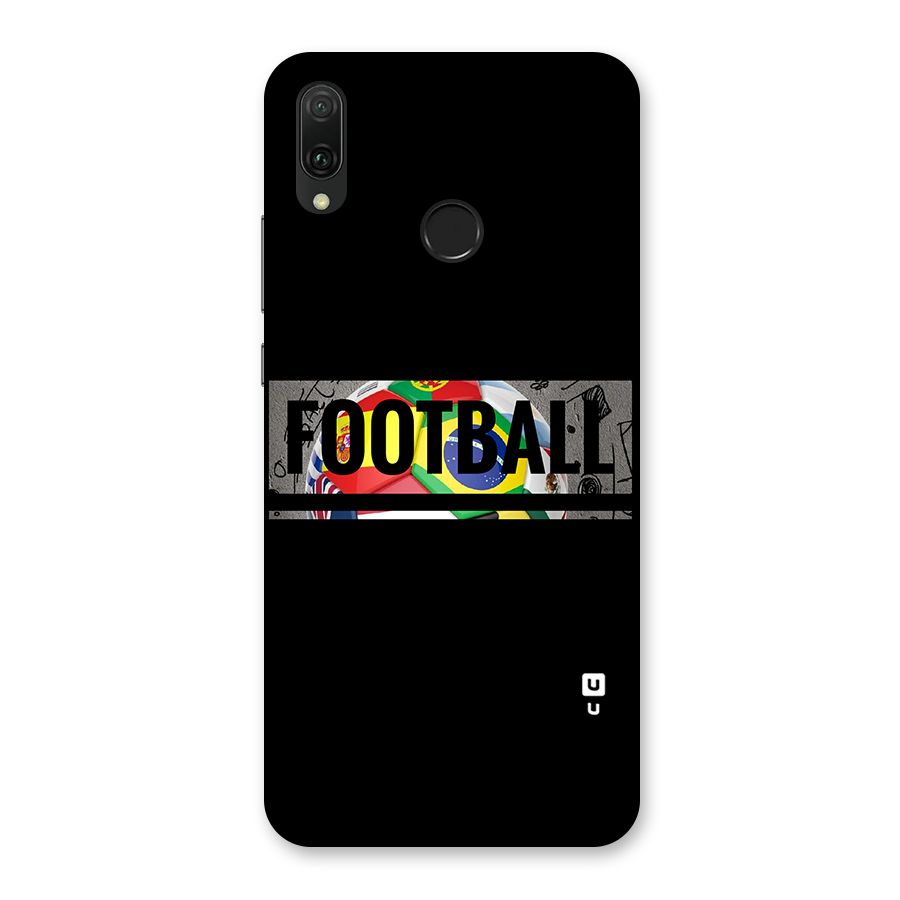 Football Typography Back Case for Huawei Y9 (2019)