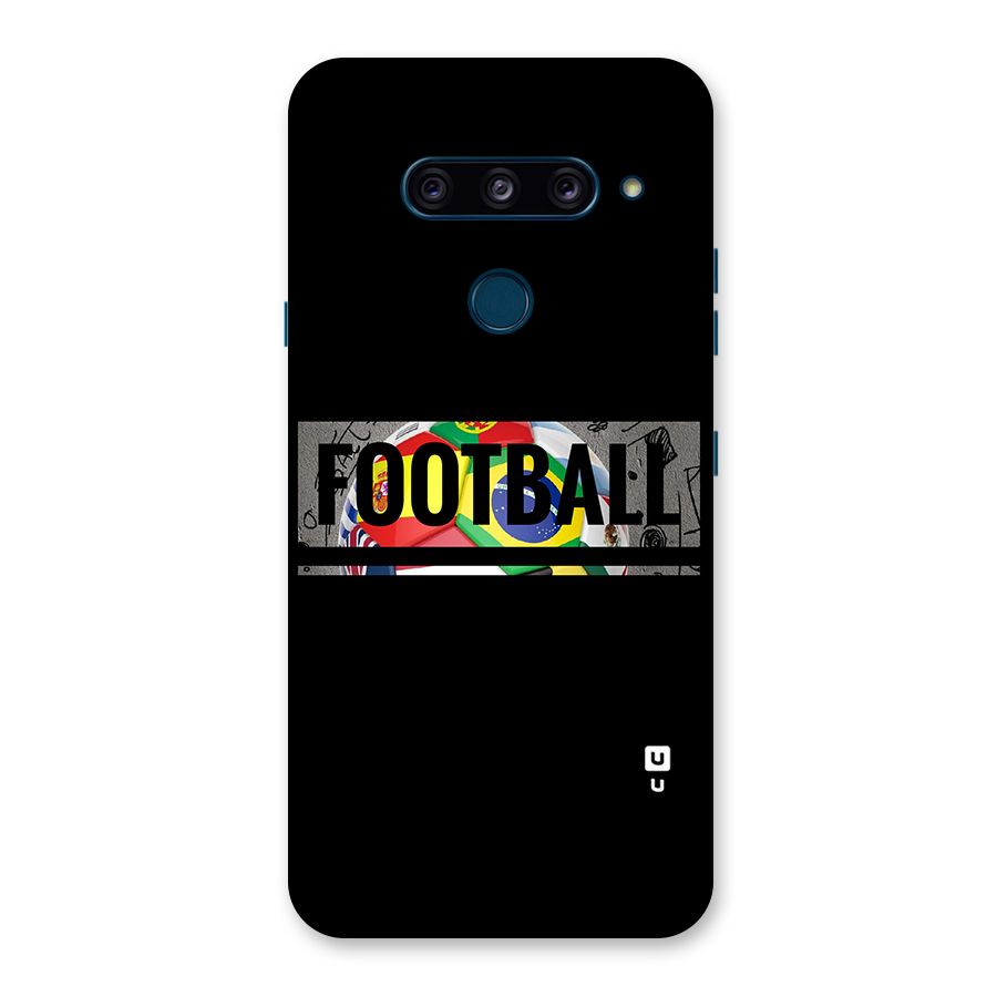 Football Typography Back Case for LG  V40 ThinQ